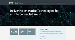 Desktop Screenshot of cuiglobal.com